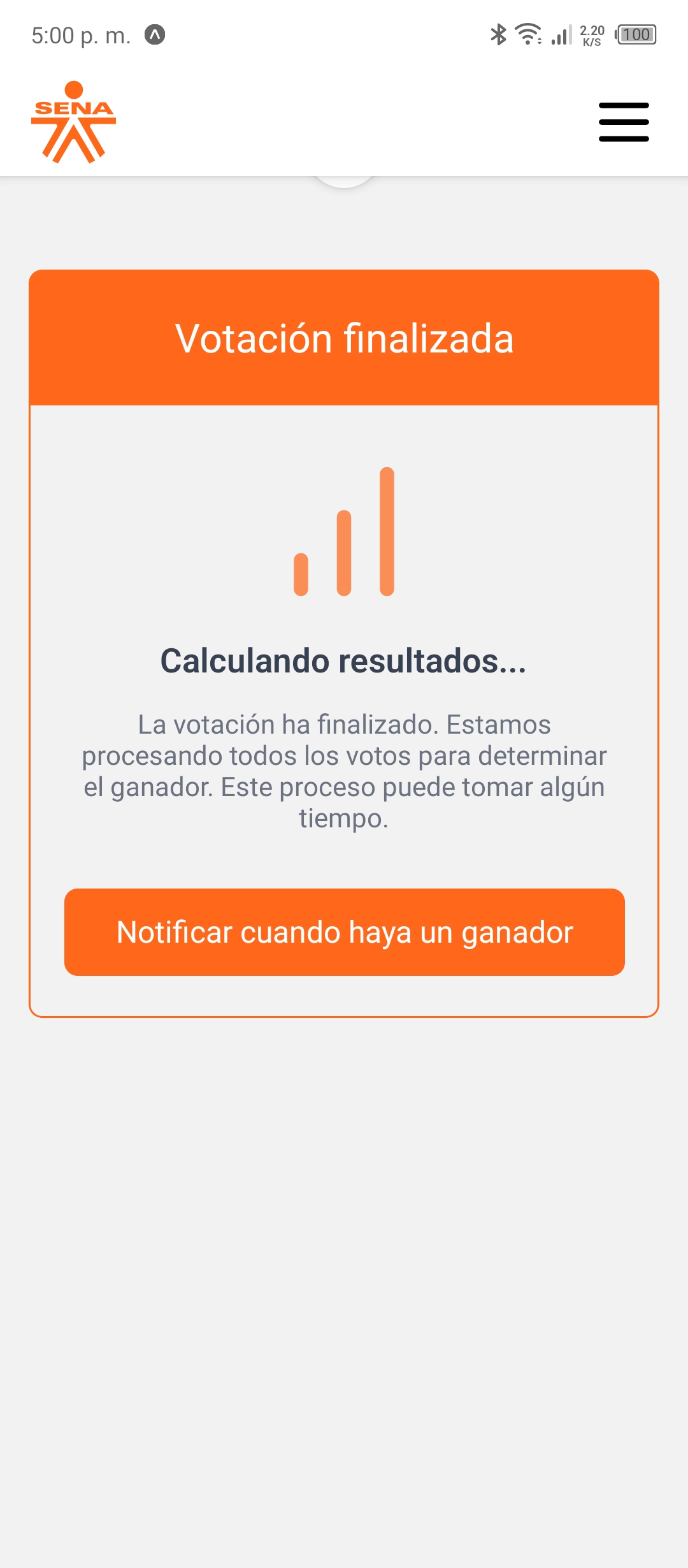 Imagen donde se muestra el projecto en funcionamiento